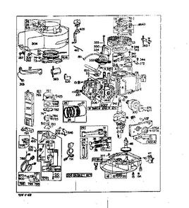 Replacement Parts Diagram and Parts List for 93500-93599 0101 - 0101 Briggs and Stratton Engine
